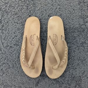 Rainbow women's braided sandals